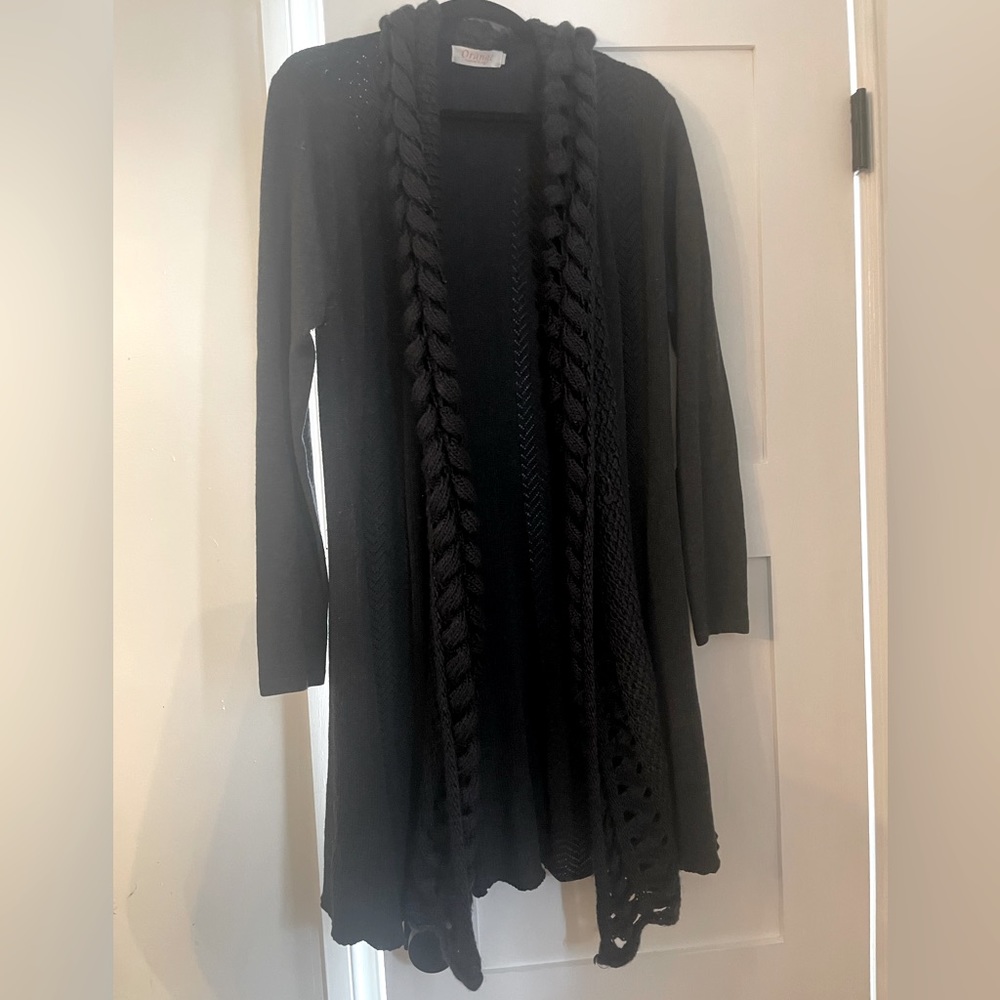 Orange Fashion Navy knit cardigan L/XL